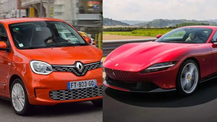 Twingo Vs Ferrari Cu Les Son Los Precios Bases De Estos Autos