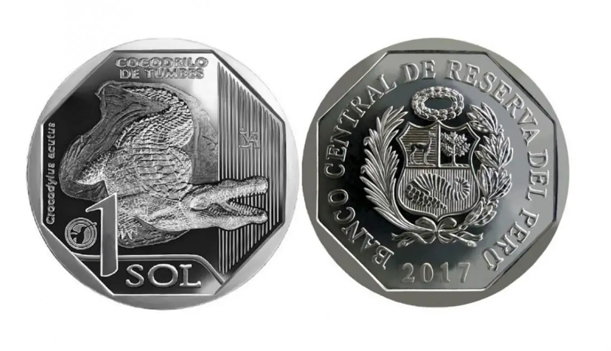 Cocodrilo de Tumbes protagoniza la nueva moneda de S/ 1.00 Cocodrilo de Tumbes protagoniza la nueva moneda de S/ 1.00
