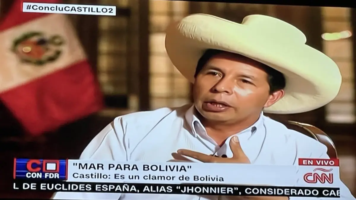 Pedro Castillo en CNN sobre darle mar a Bolivia: "Le consultaremos al pueblo"