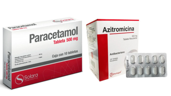 Azitromicina y paracetamol
