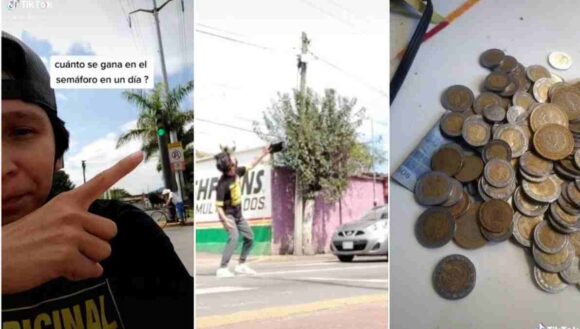Viral: Joven muestra cuánto gana en un semáforo