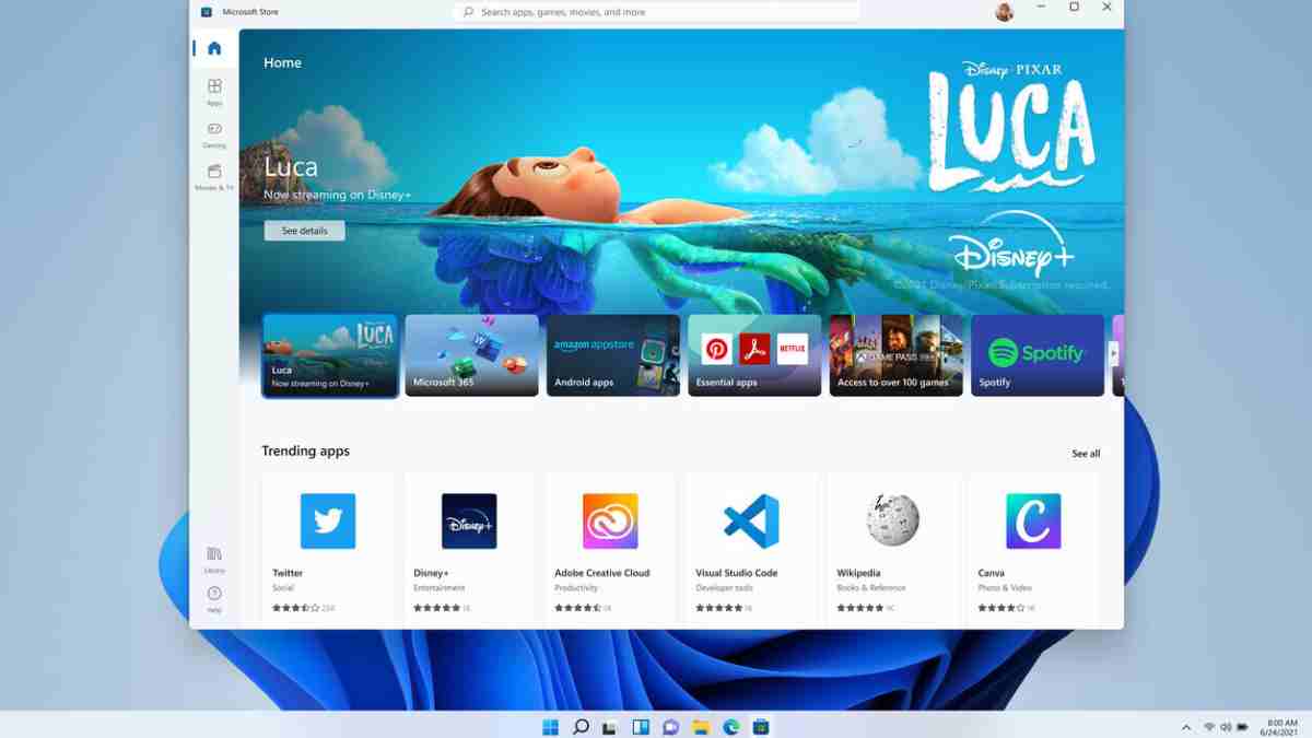 Apps Android en PC Windows 11