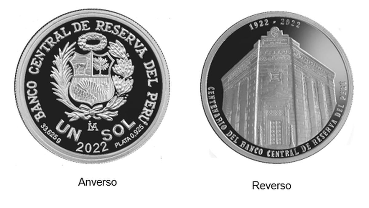 Moneda de plata centenario BCR