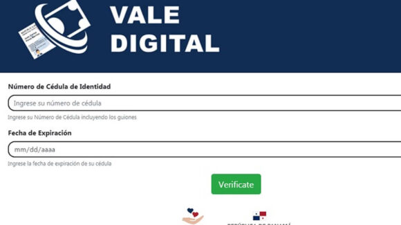 Vale digital Bono Panamá Solidario