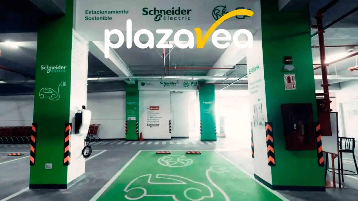PlazaVea instaló su primera estación de carga para autos eléctricos en Santiago de Surco