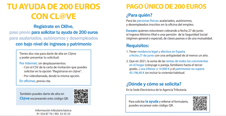 Cómo solicitar la ayuda de 200 euros 2022: consulta cómo pedir el ...