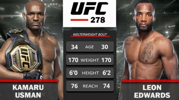 Usman vs Edwards 2 gratis online en vivo: cómo ver la pelea de la UFC 278