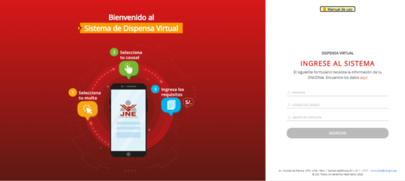 Jurado Nacional de Elecciones Dispensa