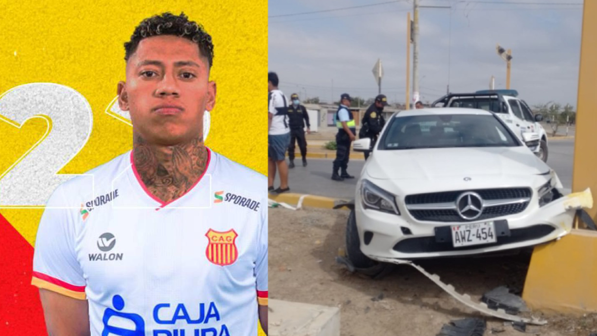 Ray Sandoval, futbolista del Atlético Grau, habría chocado su auto en Piura