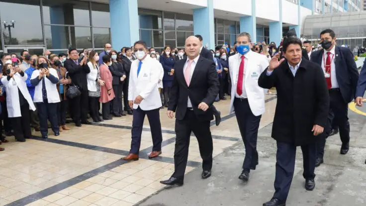 Video: Pedro Castillo llega a ceremonia del Hospital Rebagliati, pero público lo recibe a gritos Foto: Andina/Prensa Presidencia