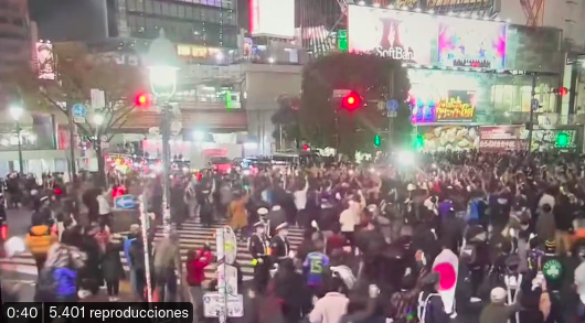 Video Calle celebración Japón contra Alemania Mundial Qatar 2022