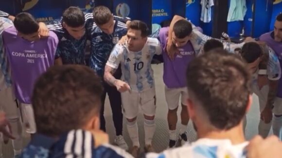 VIDEO: La increíble arenga de Messi antes de la final de la Copa América