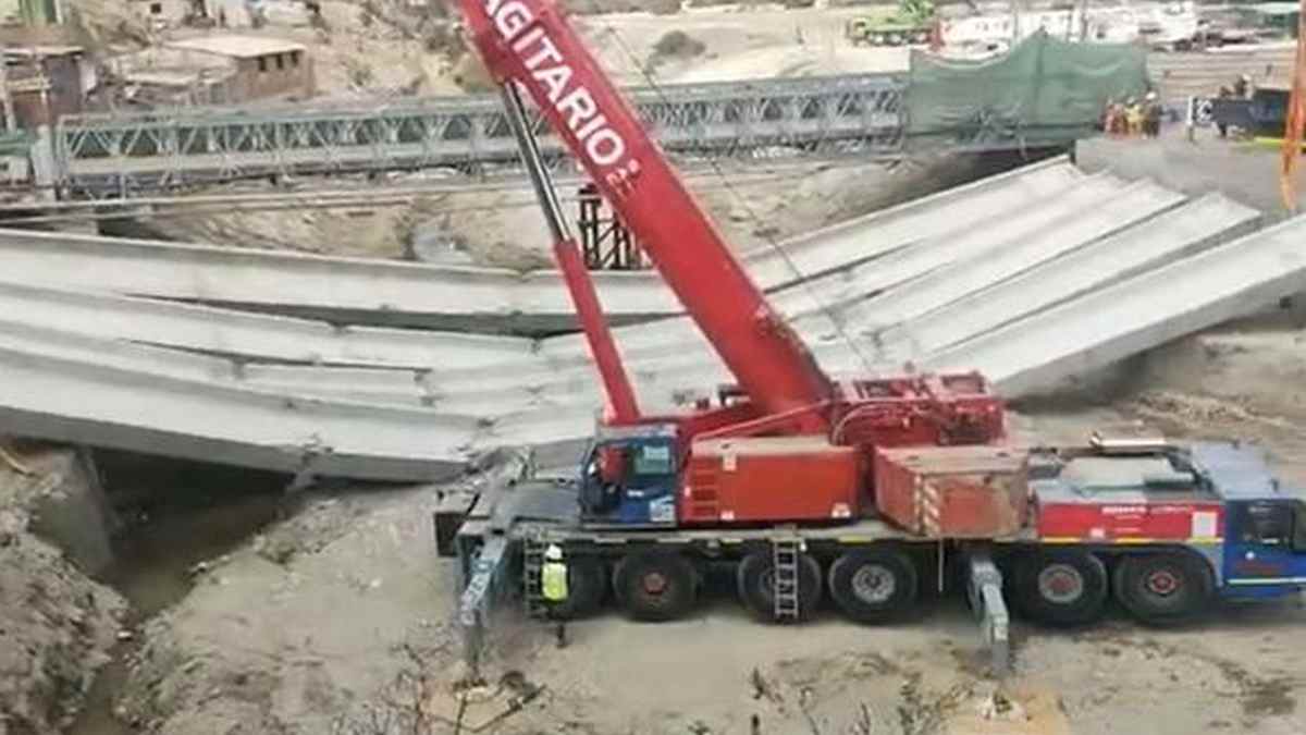 Puente de Lurín se cayó el último domingo