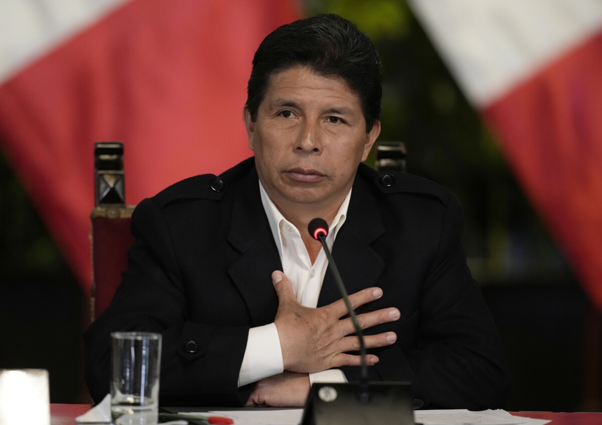 Pedro Castillo en vivo noticias de último minuto Perú 2022