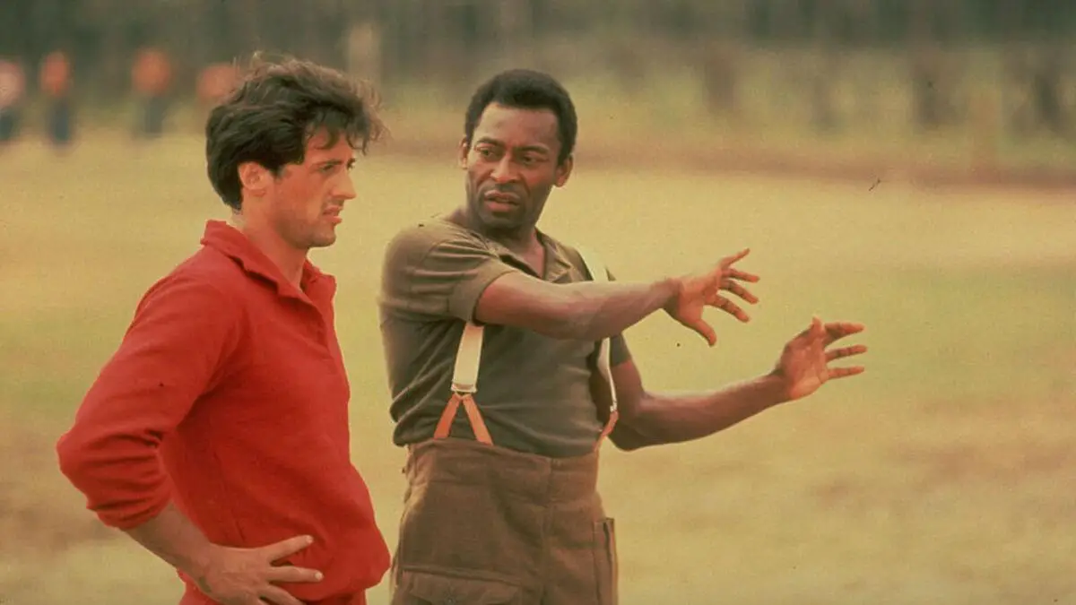 Pelé con Sylvester Stallone película