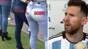 qué mirás bobo Messi pantalones