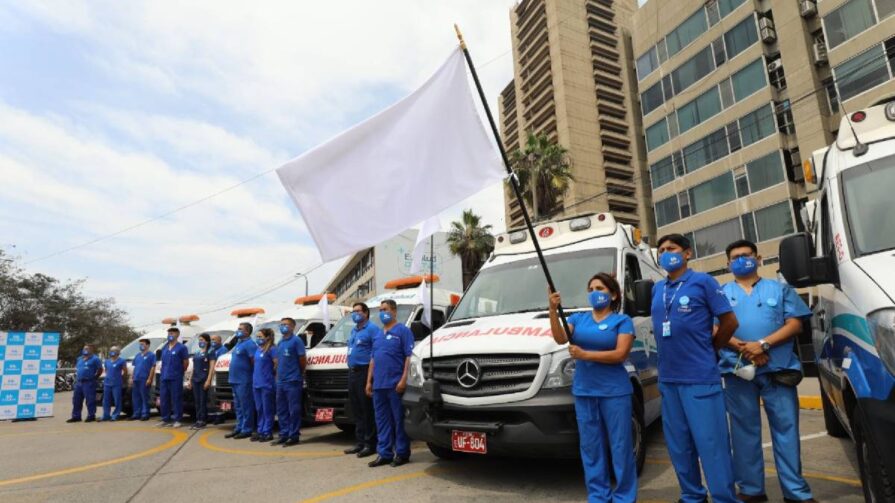 Ambulancias Essalud Protestas en Perú