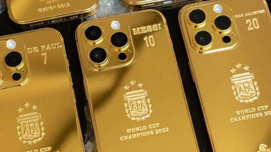 Lionel Messi regaló 35 iphone 14 dorados cuánto costaron