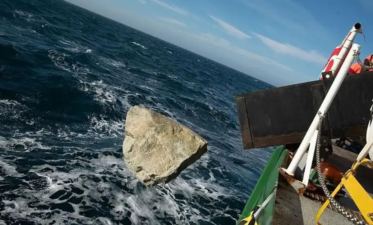 ¿Por qué Greenpeace está tirando rocas al mar?
