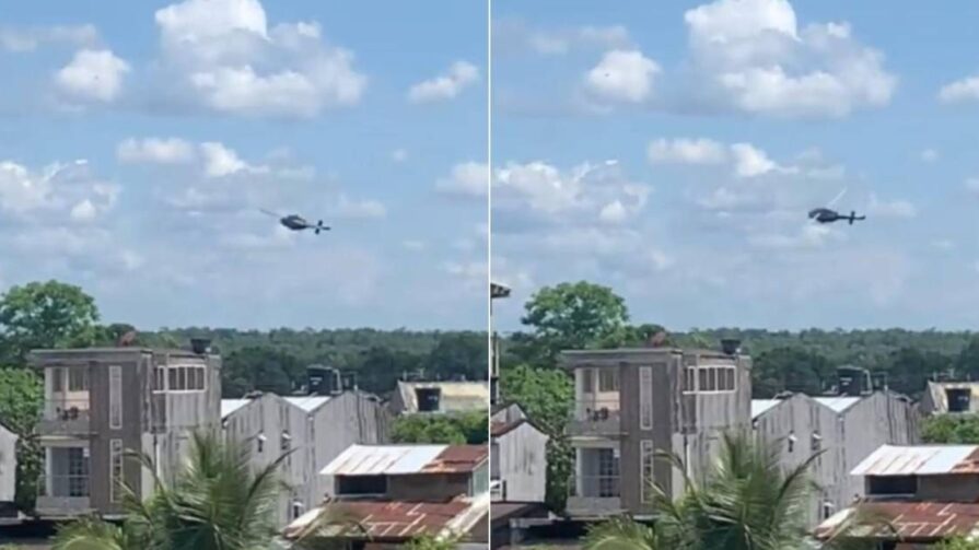 [VIDEO] Así fue la caída del helicóptero en Quibdó
