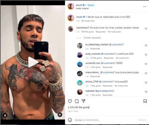 Las duras críticas a Anuel AA por cantar sin auto-tune (VIDEO)