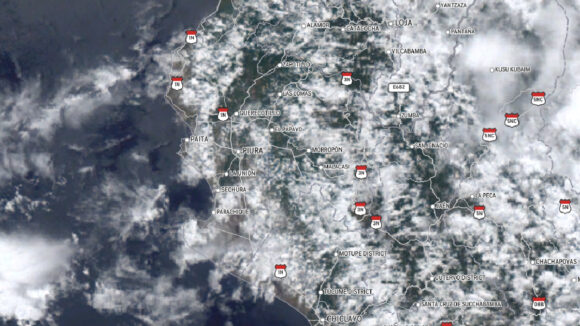 pronóstico de lluvias Piura mapa lluvias Piura HOY