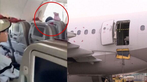 Pasajero abre puerta de avión en pleno vuelo y podría recibir 10 años de prisión