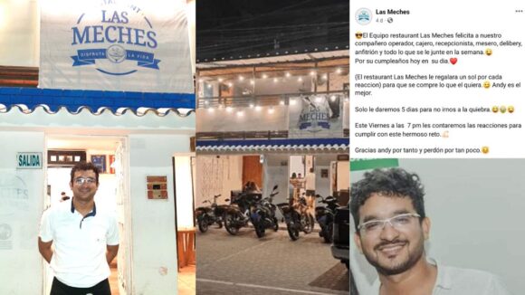 Restaurante 'Las Meches' cumplió su palabra: ¿Cuánto le dieron a Andy García por publicación viral en redes sociales?