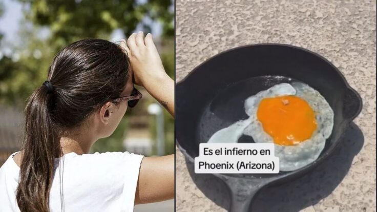 VIDEO | Infierno en Arizona: Cocinan un huevo frito en el asfalto por altas temperaturas que superan los 43 grados