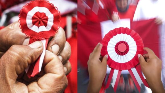 ¿Cuál es el origen de la escarapela y por qué se usa en Fiestas Patrias?