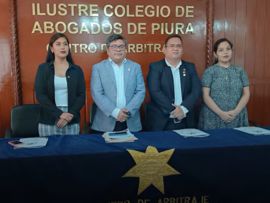 Representantes de Centro de Arbitraje de Piura