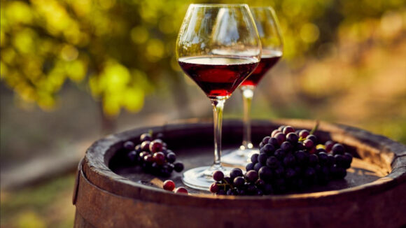 caída del vino