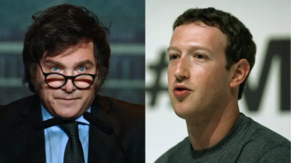 Milei - Mark Zuckerberg