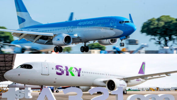 SKY Airline y Aerolíneas Argentina