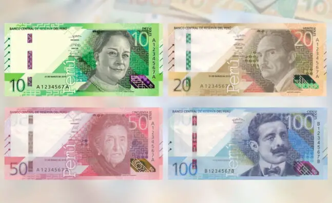La nueva familia de billetes de Perú se destaca a personajes importantes del siglo XX.
