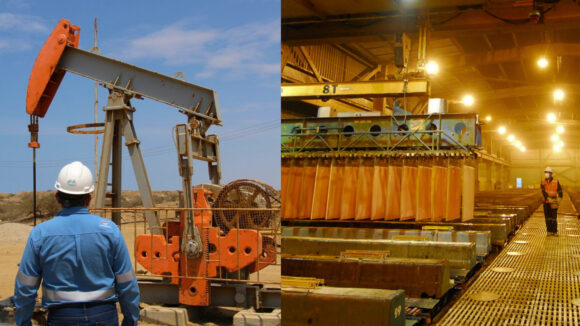minería metálica hidrocarburos crecimiento