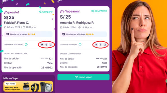 Yape código de seguridad