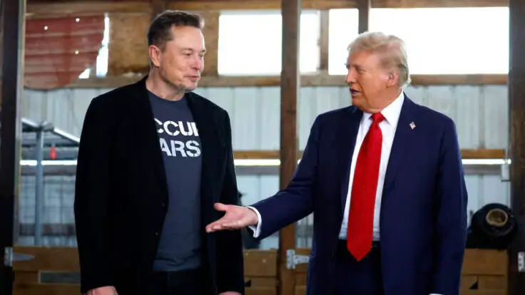 elon musk y Donald trump ruptura