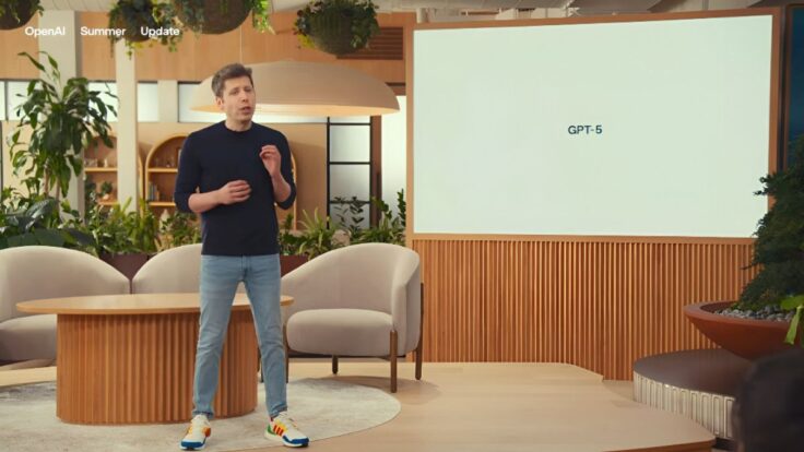 Sam Altman, director ejecutivo de OpenAI, durante la presentación de GPT-5