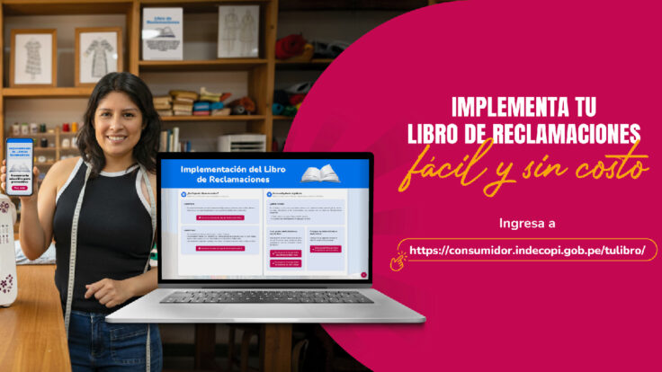 Indecopi habilita plataforma gratuita para generar el Libro de Reclamaciones.