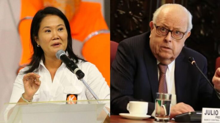 Keiko Fujimori anuncia que buscará convencer a Julio Velarde de seguir en el BCRP