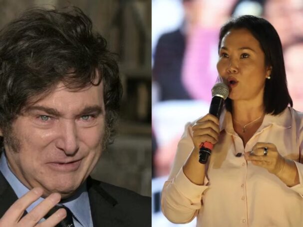 Javier Milei felicita a Keiko Fujimori tras resultados de la ONPE